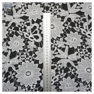 YX2436 Latest African Guipure Lace Fabric for Nigerian Party Wedding Dress Water Soluble Lace Dress - 100% Polyester, 125...