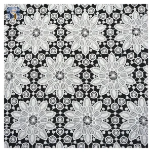 YX2438 Low Price Wholesale Price White Swiss Voile Lace Fabric White Water Soluble Handmade Embroidered Polyester Lace...
