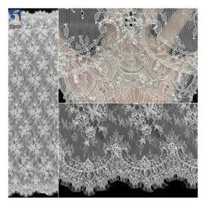 YX2451 2025 Luxury Bridal Beaded Embroidery Lace Sequins Fabric Vietnam Indonesian Champagne Lace Fabric by Yards - 100%...
