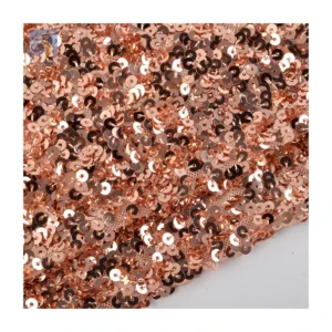 YX2644-1 Wholesale Good Price Sequined Fabric Dense 5mm Sparkling Multi Color Four Way Stretch Sequin Fabric - Polyester...