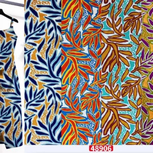 YX272 Cheap Rayon Fabric Polynesian Digital Print Design for Women's Dresses - 100% Rayon, 100 gsm, 150 CM, Fabric, Knitted...