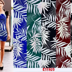 YX272 Cheap Rayon Fabric Polynesian Digital Print Design for Women's Dresses - 100% Rayon, 100 gsm, 150 CM, Fabric, Knitted...