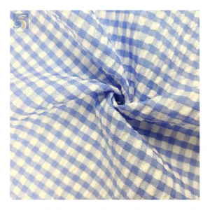 YX2729 Wholesale Woven Yarn Dyed Check Plaid Shirting Fabric 100 Polyester Checked Fabric - 100% Polyester, 95 gsm, 145 CM...
