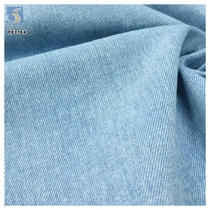 YX276 Light Blue Color Denim Premium 340gsm 100% Cotton Washed 10*10 Thick Denim Fabrics for Clothing - 100% Cotton, 340...
