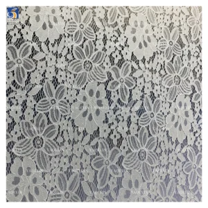 YX284 New Fashion Beautiful Hollow Dress 90 Nylon 10 Spandex Elastic Stretch Lace Fabric for Lingerie - 100% Polyester, 100...