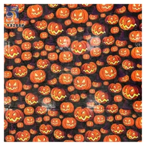 YX288 Novel and Unique Fabrics 100% Polyester Lace Sequin Print Halloween Clown Print Mesh Tulle Fabric - 100% Polyester...