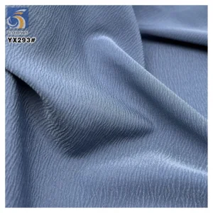 YX293 125g 95%Polyester 5%Spandex Wrinkled 4-way Stretch Voile Chiffon Fabric Crepe Premium Chiffon Muslim Abaya for...