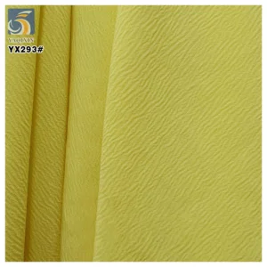 YX293 125g 95%Polyester 5%Spandex Wrinkled 4-way Stretch Voile Chiffon Fabric Crepe Premium Chiffon Muslim Abaya for...