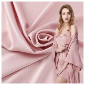 YX30 Wholesale 105gsm Soft 92% Polyester 8% Elastane Stretch Charmeuse English American Satin Fabric Rolls Textile - 100%...