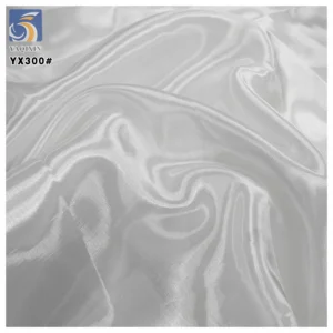 YX300 High-grade 30*60 Organza 38g Glossy Thickened Polyester Shiny Sheer Organza Fabric for Wedding - 100% Polyester, 38...
