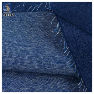 YX304 Latest 150cm Double Strand Anti-Wrinkle Soft Feel 16oz Cotton Stretch Denim Fabric - 100% Cotton, 16 gsm, 150 CM...