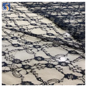 YX318 New Arrivals Lolita Children's Clothing Lace Fabric Non-Stretch Small Peony Pattern Chantilly Lace Fabric - 100%...