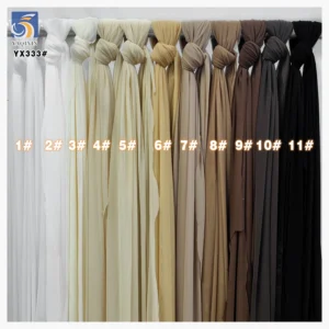 YX442-4 Customized Multi-color Spandex Elastic Tulle Fabric 4-Way Stretch Power Net Mesh for Sportswear and Lingerie...
