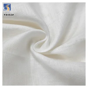 YX452 High Quality Medium Weight Eco-friendly 180-260gsm Plain Pure 100% Linen Fabric - 100% Linen, 260 gsm, 140 CM, Fabric...
