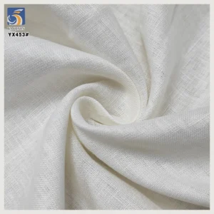 YX453 Cheap Linen Fabric Roll 140gsm Soft White 100 Pure Linen Fabric for Clothing Infant - 100% Linen, 140 gsm, 140 CM...