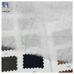YX453 Cheap Linen Fabric Roll 140gsm Soft White 100 Pure Linen Fabric for Clothing Infant - 100% Linen, 140 gsm, 140 CM...