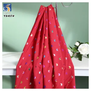 YX457 New Arrivals Polyester Spandex Colorful Butterfly Foil Printed 100D Four-Way Stretch Fabric for Background Toy - 100%...