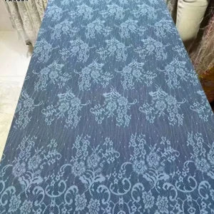 YX466 High Quality White Eyelash French Lace Fabric for Bridal 1.5m*3m - 100% Polyester, 280 G, 152 CM, Lace Fabric, Knitted...