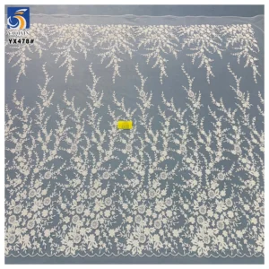 YX478 High-End Quality Wedding Dress Fabric Sparkling Silver Glitter Dust Tulle Fabric for Bridal Veil - 100% Polyester, 150...