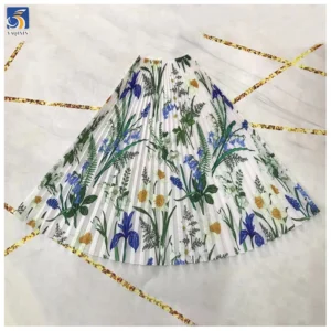 YX506 Custom Asymmetric Pleated Silk Satin Fabric Nigeria Hot Selling Style - 100% Polyester, 220 gsm, 150 CM, Fabric...