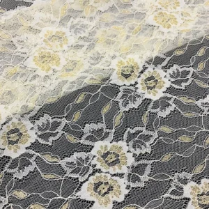 YX598 China Factory Cheap Lace Fabric Multicolor Peony Flowers Knitting Chantilly Lace Fabric for Children's Garments - 100%...