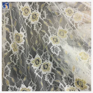 YX598 China Factory Cheap Lace Fabric Multicolor Peony Flowers Knitting Chantilly Lace Fabric for Children's Garments - 100%...