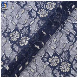 YX598 China Factory Cheap Lace Fabric Multicolor Peony Flowers Knitting Chantilly Lace Fabric for Children's Garments - 100%...