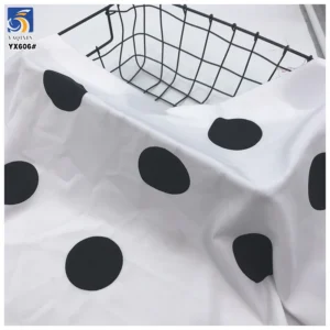 YX606 Classic Design 100D 100gsm Polyester 3MM Polka Dot Digital Printed Chiffon Fabric for Women's Long Dress - 100%...