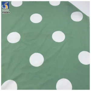 YX606 Classic Design 100D 100gsm Polyester 3MM Polka Dot Digital Printed Chiffon Fabric for Women's Long Dress - 100%...