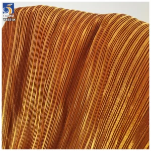 YX651-1 New Technology 2025 100 Polyester Pleated Fabric Pants Elegant Dress Liquid Organza Pleated Fabric - 100% Polyester...