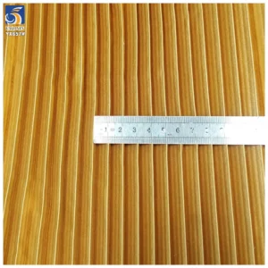 YX657 Gold Luxury Glossy Satin Fabric for Party Dress 110gsm Polyester Three-Dimensional Straight Pleated Satin Fabric...