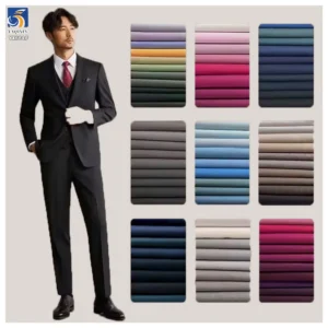 YX684 Wholesale 80% Polyester 20% Viscose Suit Fabric for Men Soft Dyed Twill Pants Fabric Uniform Man Suit Fabric...