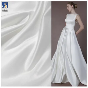 YX693-2 150*300D Bridal Satin Matte Fabric 160gsm Large Stock Wholesale for Dresses