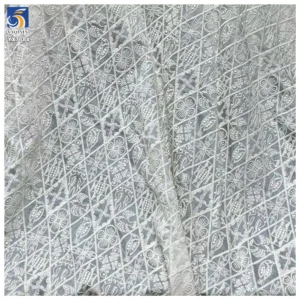 YX708 Personalized Design Custom Pattern Symbols Tribal Embroidered Ramie Cotton Fabrics for Fashion Bags Clothing - Linen /...