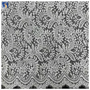 YX715 Premium Quality Eyelash Lace Fabric for Elegant Dresses and Lingerie - 100% Polyester, 100 gsm, 150 CM, Lace Fabric...