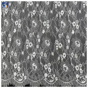 YX715 Premium Quality Eyelash Lace Fabric for Elegant Dresses and Lingerie - 100% Polyester, 100 gsm, 150 CM, Lace Fabric...