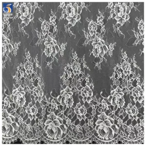 YX715 Premium Quality Eyelash Lace Fabric for Elegant Dresses and Lingerie - 100% Polyester, 100 gsm, 150 CM, Lace Fabric...