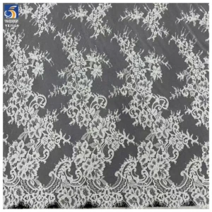 YX716 High-Quality 150CM*300CM Handmade Lace Eyelashes Fabric - Natural Look, Lightweight,Soft, Comfortable - 100%...