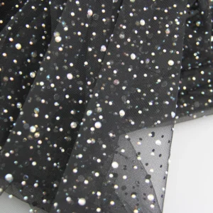 YX725 Custom Printed Galaxy Universe 4 Way Stretch Fabric With Stones for Clothing Dress Spandex Stretch Print Mesh Fabric...