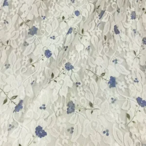 YX740 Ready-made Wholesale Prices Chantilly Lace Fabric Colorful Floral Mesh Lace Fabric Print for Dress French - Spandex...