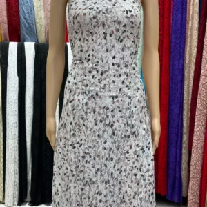 YX742 2025 French Lace Mesh Dress Fabric French Elegant Chantilly Lace Prints Fabric for Lingerie Dresses Skirts - Spandex...
