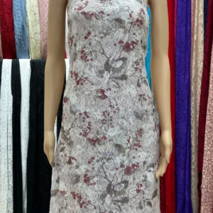 YX745 High Quality Good Quality Blue and White Floral-Print Spandex Stretch Chantilly Lace Mesh Fabric for Dress/Skirts...
