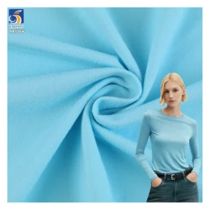 YX776 95% Polyester 5% Spandex Cheap 180gsm Double-Sided Brushed Bottoming Shirt Yoga Clothing Knit 4 Way Stretch Fabric...