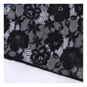 YX790 Women's Lace Dress 120gsm Heavy Luxury Bone Silk Cotton Strand 70 Nylon 30 Cotton Woven Chantilly Eyelash Lace Fabric...