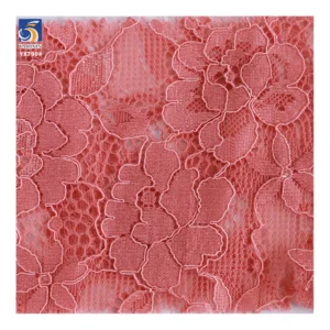 YX790 Women's Lace Dress 120gsm Heavy Luxury Bone Silk Cotton Strand 70 Nylon 30 Cotton Woven Chantilly Eyelash Lace Fabric...