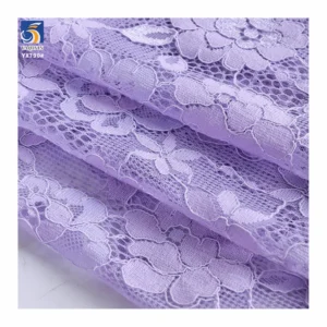YX790 Women's Lace Dress 120gsm Heavy Luxury Bone Silk Cotton Strand 70 Nylon 30 Cotton Woven Chantilly Eyelash Lace Fabric...