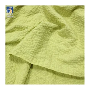 YX802 Plain 100gsm Crepe Woven Casual Clothing Fabric Women's Cake Skirts 100% Polyester Bubble Chiffon Fabric Wrinkled...