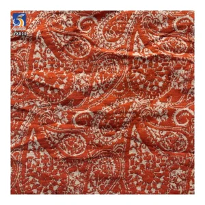 YX813 Ethnic Style Design Cashew Flower Woven Polyester Cotton Jacquard Chiffon Fabric for Clothing Home Fabric Tablecloth...