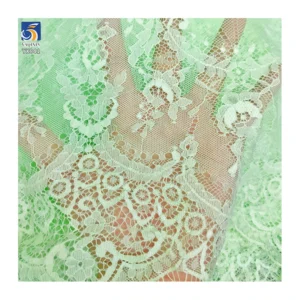 YX841-1 150CM*300CM 100 Polyester China Cheap Prices Embroidery Eyelash Lace Fabric for Dresses and Clothing - 100%...