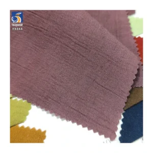 YX844 120gsm Striped Wrinkled Texture Vintage Dress Fabric 80% Cotton 15% Nylon 5% Linen Crepe Chiffon Fabric for Pants...